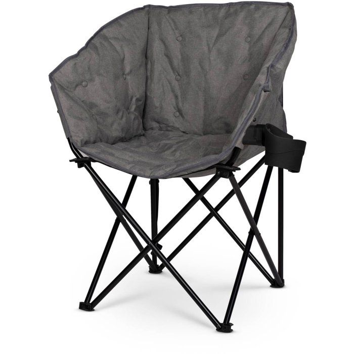 Fauteuil - KAMPA - TUBB Chair Grey - Pliable rembourré - Gris - 120 kg