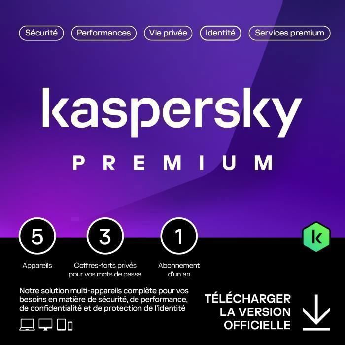 Kaspersky Total Security 2020 5 Postes 1 An Version Dematerialisee Prix Pas Cher Cdiscount
