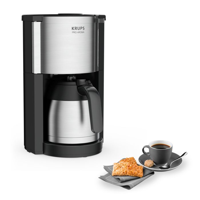 KRUPS PRO AROMA ISOTHERME NOIR INOX Cafetière filtre Isotherme Programmable KM305D10