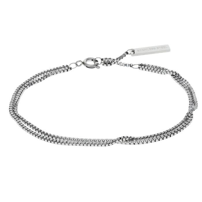 Bracelet De Cheville Liebeskind Berlin - Acier Inoxydable Argenté - Chaîne Serpent Taille Unique