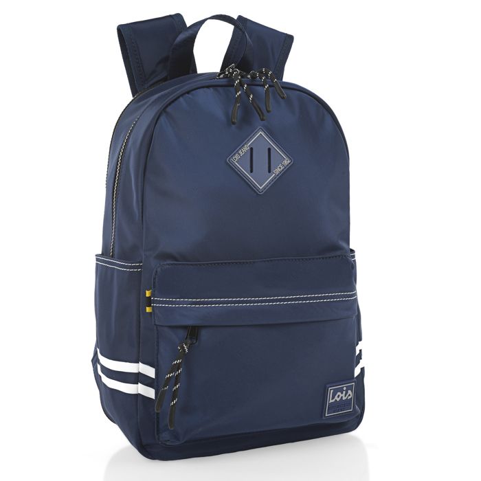 Sac à Dos REPLAY Backpack – Blu Denim – Bleu Foncé – 100% Coton – Neuf
