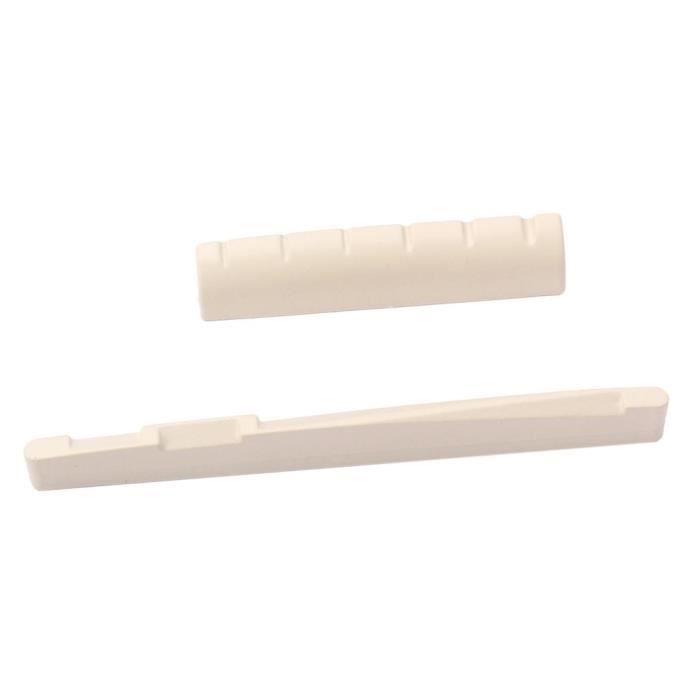 Sillet Guitare Classique Blanc - 52mm X 6mm, Résine Haute Qualité