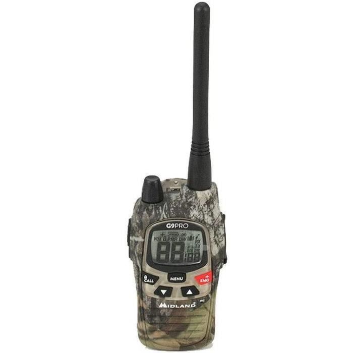 Midland G9 Pro Dual Band Radio Talkie Walkie ÉmetteurRécepteur 40 Canaux PMR446 et 69 Canaux
