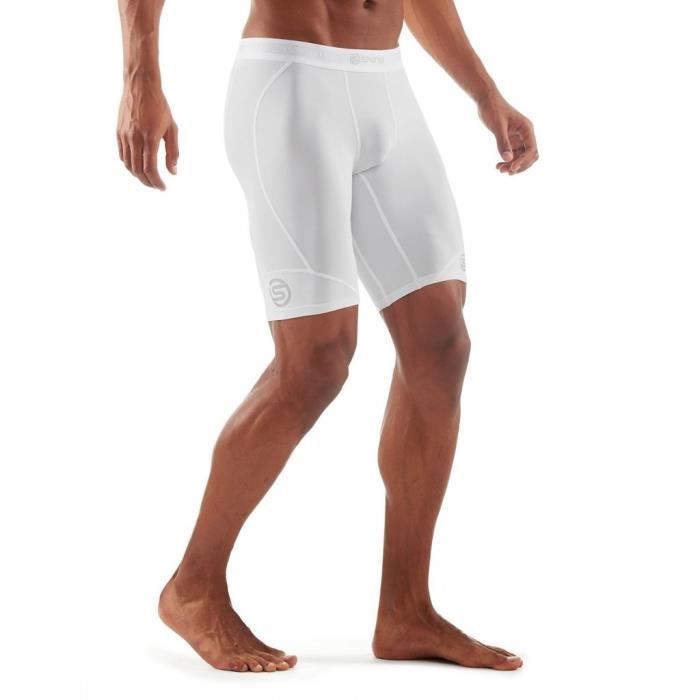 collant running homme blanc