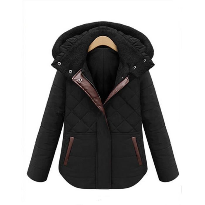 Manteau court matelassé femme clearance