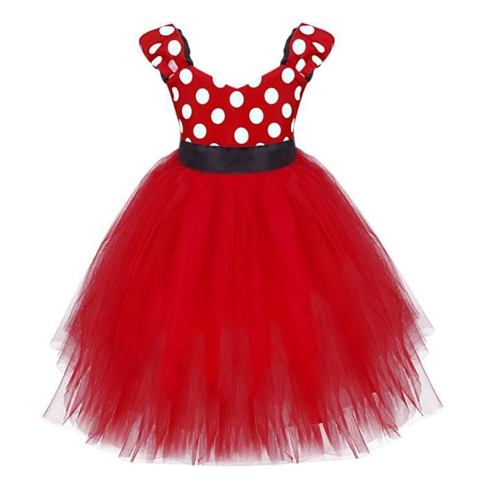 Enfant Fille Tulle Robe Princesse Deguisement Tutu Sans Manches 12 Mois 5 Ans Rouge Rouge Rouge Cdiscount Pret A Porter