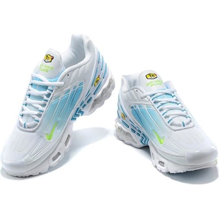 Baskets NIKEs AIRs TN chaussures de course pour hommes Bleu ciel-vert -  Cdiscount Sport