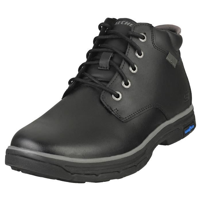 Bottes Skechers SEGMENT 2.0 BROGDEN 204394 BLK Homme Noir 43 EU Lacets Textile