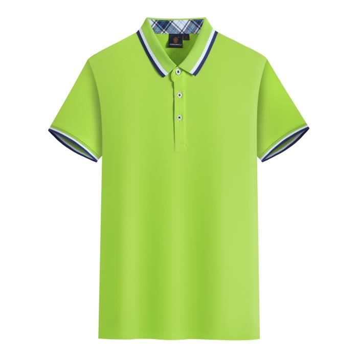 Mode Polo Homme Manche Courte D ete Tee Shirt Pull Casual T Shirt Slim Fit Debardeur S XXXL Vert Cdiscount Pret a Porter