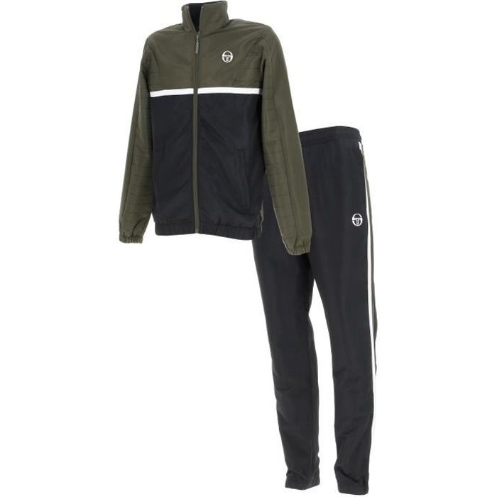 Ensemble de survêtement homme Sergio Tacchini RYAN - Noir - Football - Manches longues - Indoor - Respirant