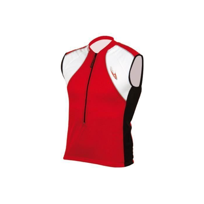 Maillot sans manche - Massi - Alps - Rouge/Blanc - Taille S - Vélo loisir