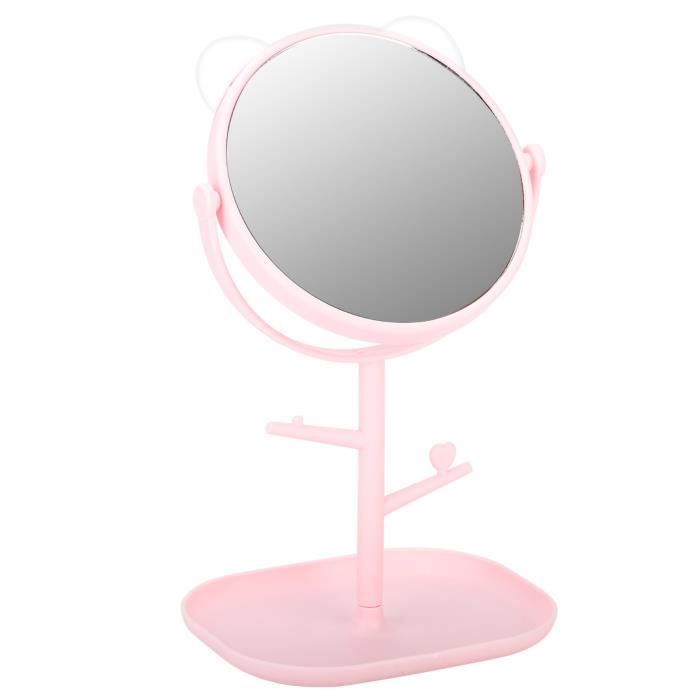 Miroir à Main Nixen Art Nouveau – Bronze, Cadre Pierre Synthétique, Pour Maquillage, Neuf