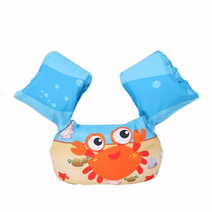 MoKo Gilet De Natation Ajustable Pour Enfants De 20 à 50 Lbs Brassard De Natation A Double Usage Flotteurs De Piscine Avec Sif