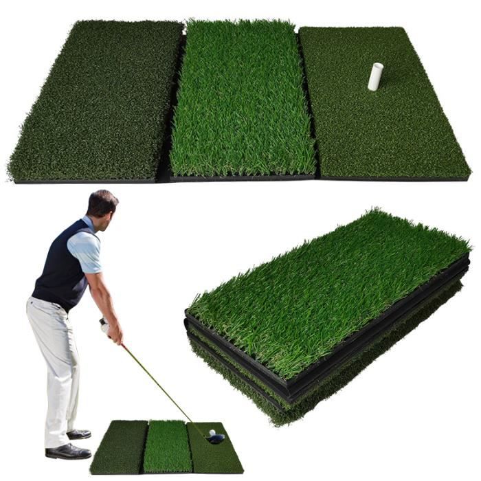 Drfeify Tapis de frappe de golf de surface multi 30x60cm tapis d'herbe