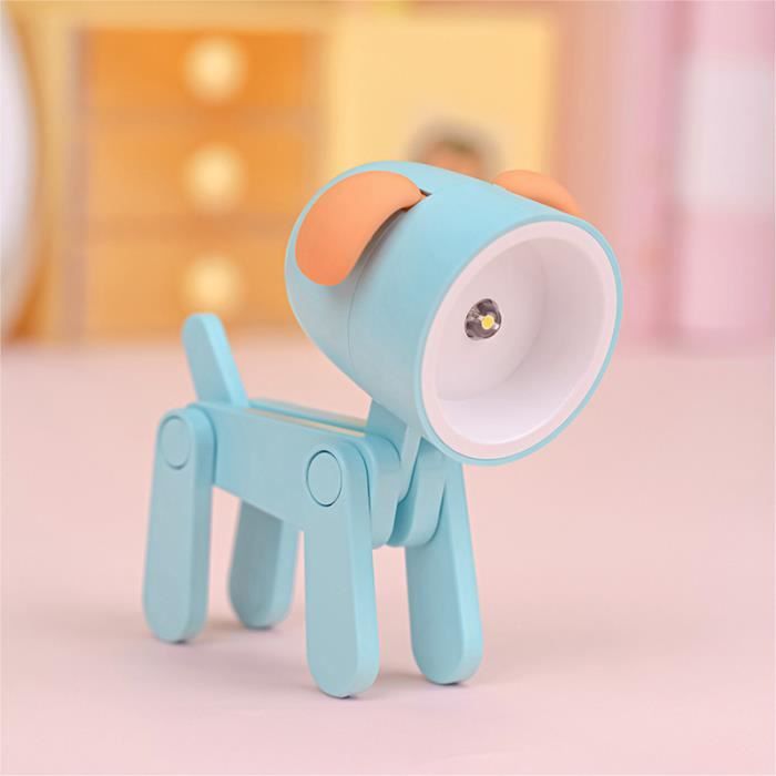 Lampe de bureau mini veilleuse à led petit support pour téléphone portable (bleu)