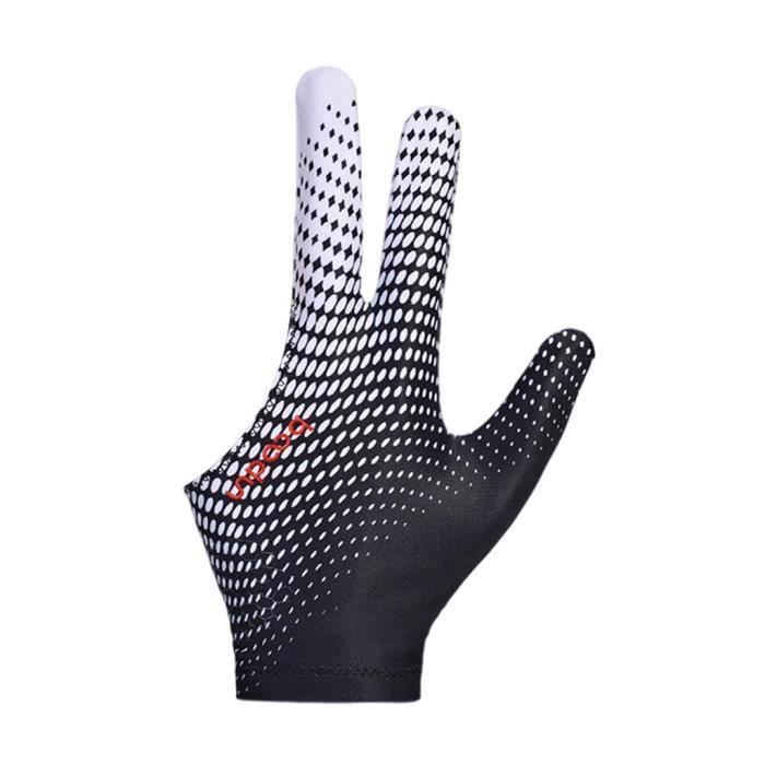 Gants De Billard PATIKIL Pour Main Gauche - 2 Pièces, 3 Doigts, Spandex/polyester