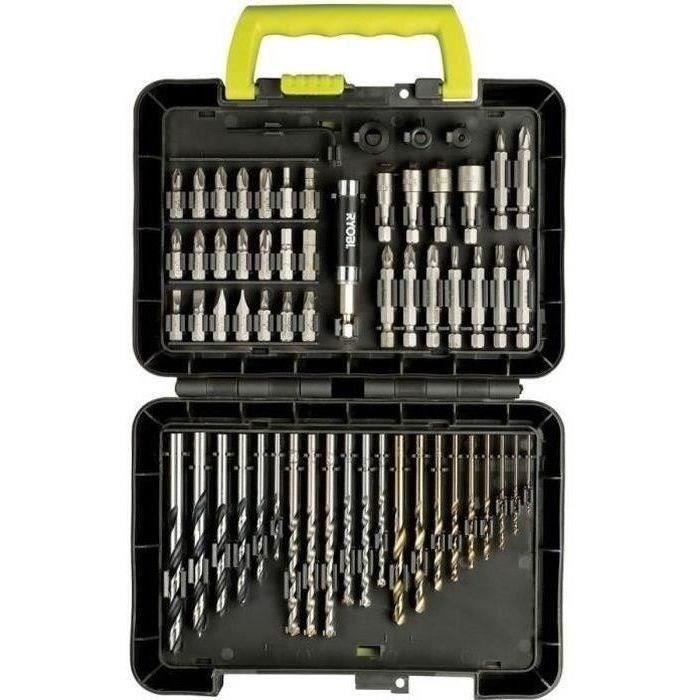 Coffret d'accessoires RYOBI 60 pièces pour perçage et vissage RAK60DDF