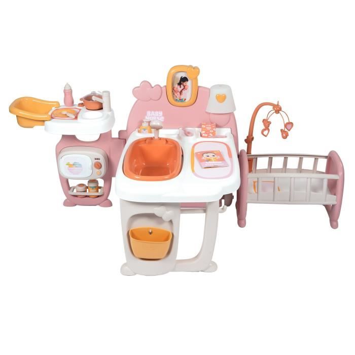 Smoby Baby Nurse Grande Maison des Bébés pour Poupons Jusqu'à 42 cms 19 Accessoires Matière Recyclée A Partir de Fabrication Française - vue 8