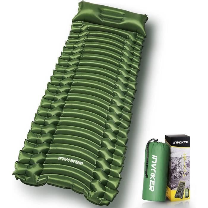 Tapis De Couchage Autogonflant KOMFOTTEU Pour 2 Personnes - Imperméable Avec Coussin