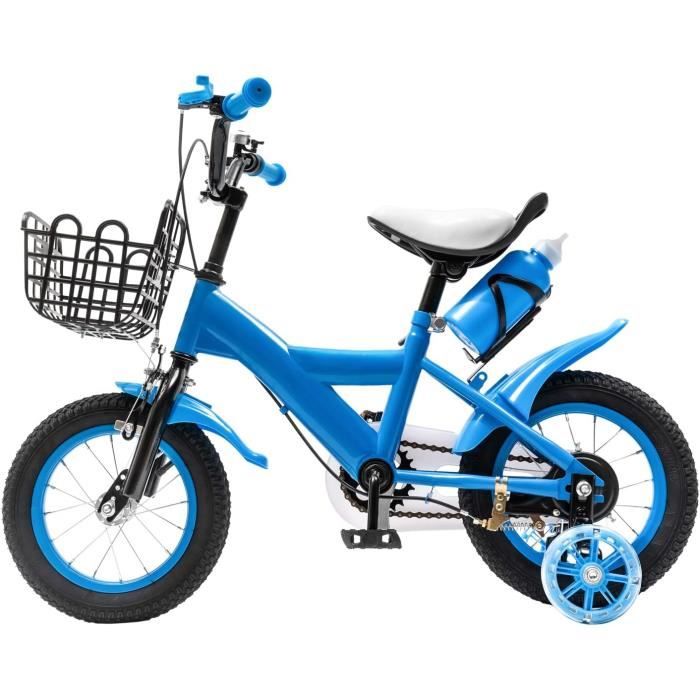 Vélo Enfant Fille Glerc Daisy 12 Pouces - Pour 2 à 4 Ans - Avec Roues Stabilisatrices Et Panier - Neuf