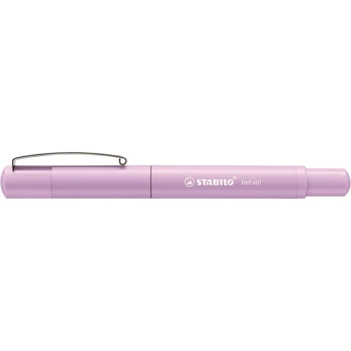 STABILO Flow Stylo Plume Rechargeable - Écriture Fluide Et Confortable - Beige Rosé