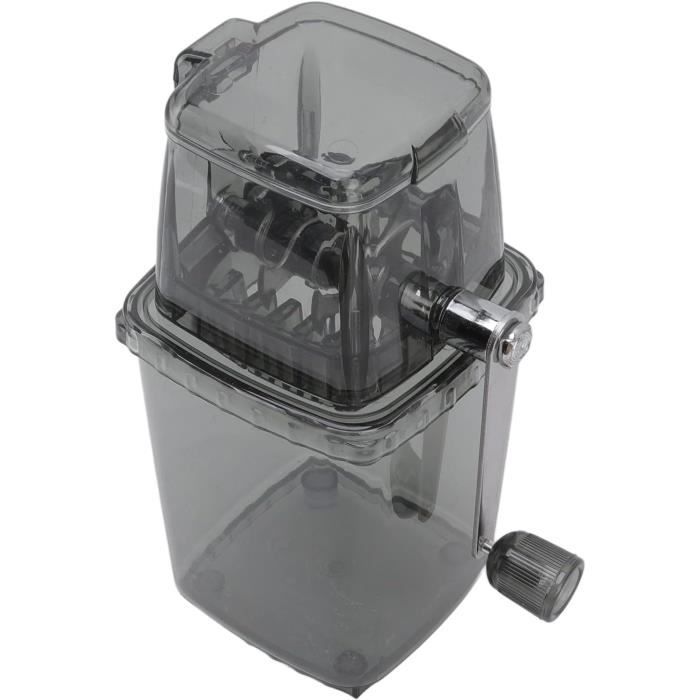 Broyeur à Glace Manuel KATSU - Acier Inoxydable - Pour Cocktails Et Smoothies - Avec Bac Et Cuillère