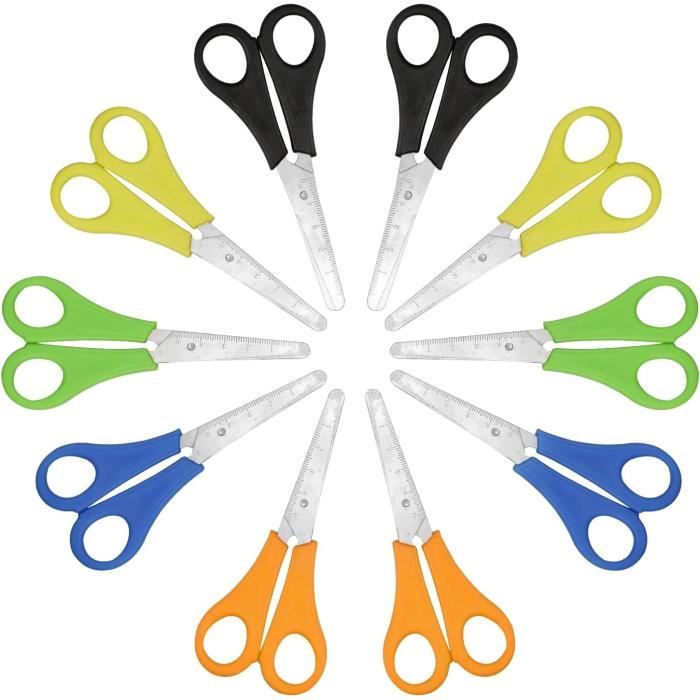 Ciseaux De Bricolage Pour Gauchers WEDO - Bout Rond, 13 Cm, Neufs