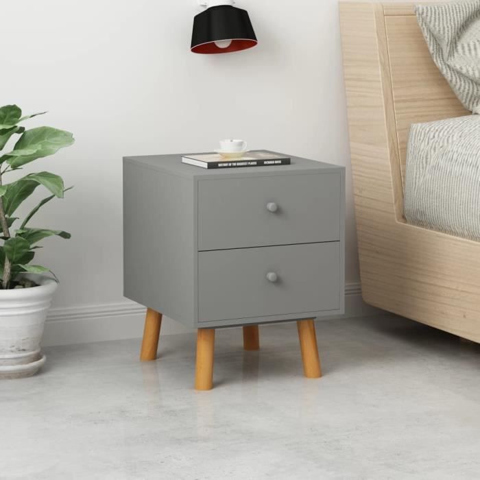 COSTWAY Table De Chevet Avec Éclairage LED 20 Couleurs, Table De Nuit 2 Tiroirs, 2 Modes Dynamiques, Télécommande, Chevet De Lit Pour Chambre, Salon, Table D'Appoint, Haute Brillance (Blanc