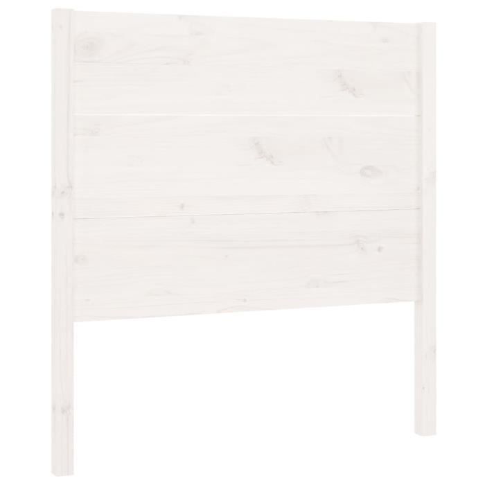 Tête De Lit En Pin Massif Blanc - Dimensions 155.5 Cm (L) X 100 Cm (H) - Design Rustique Et Élégant - Pour Chambre Adulte Ou D'Amis
