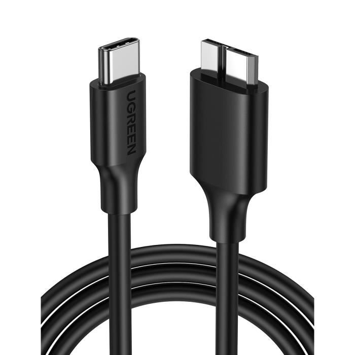 UGREEN Câble Type-C vers Micro-USB 3.0 - 1M Noir - Cdiscount Informatique