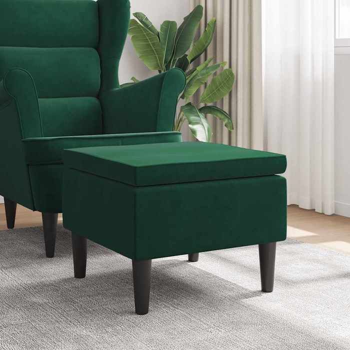vidaXL Tabouret avec Pieds en Bois Siège Pouf Repose-pied Tabouret de Canapé Salon Salle de Séjour Chambre à Coucher 329438