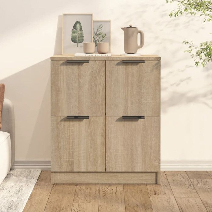 811100 vidaXL Buffet Chêne sonoma 60x30x70 cm Bois dingénierie