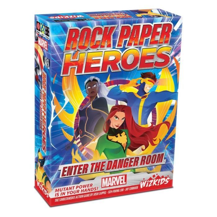MARVEL JEU DE PLATEAU ROCK PAPER HEROES: ENTER THE DANGER ROOM *ANGLAI ...