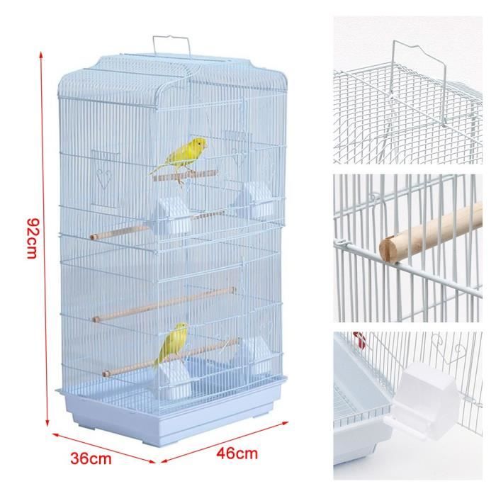 Comparer les prix de Cage pour Oiseau - XUANYU - Nouvelle version avec plateau étanche - Blanc