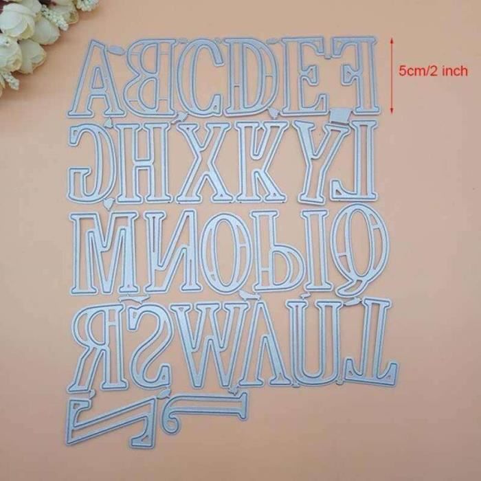 DzIxY Lot De 26 Matrices De Découpe En Métal En Forme De