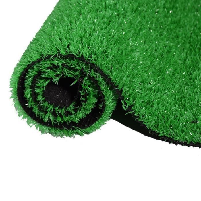 Tapis de gazon artificiel ZERONE - Décoration de pelouse - Haute densité - 20mm - 1200gr/m²