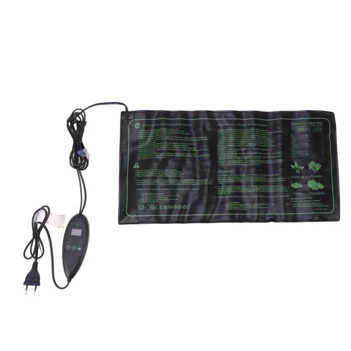 Tapis Chauffant Pour Plantes Frogetu 50W 25x52,5 Cm - Thermostat Intégré 20-30°C, étanche IPX4 - Pour Semis, Boutures