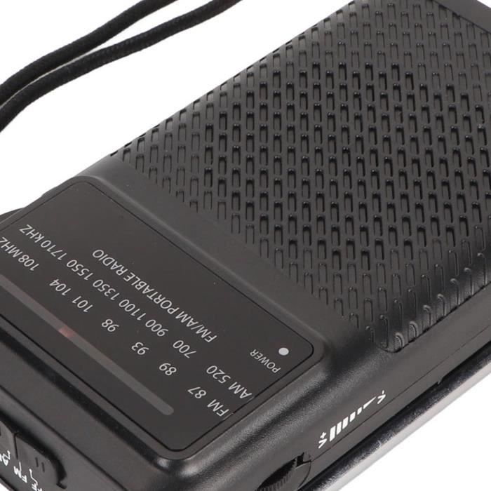 Radio AM-FM Portable, Radio De Poche à Piles Avec Antenne Télescopique