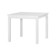 LASTMEUBLES Nova - Table à Manger carré, Table Extensible avec allonge, Coloris Blanc, 90/130 x 90 x 75 cm -1