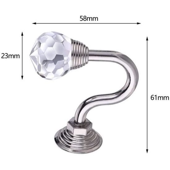 Oskan 2 Pièces Embrasses De Rideaux En Cristal Embrasses De Rideaux à Crochet Embrasses De Rideaux En Metal Embrasses De Rideaux Or 4079368314 L