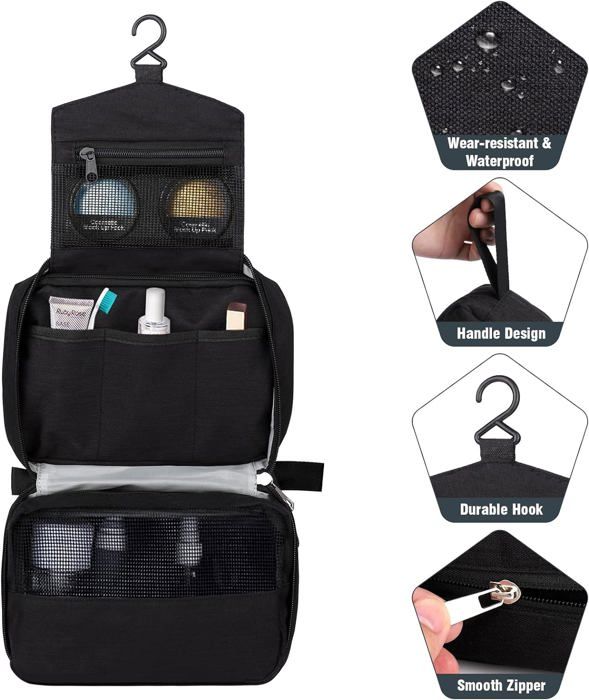 Trousse de Toilette,Trousse de Voyage Grande Capacité,Transparente