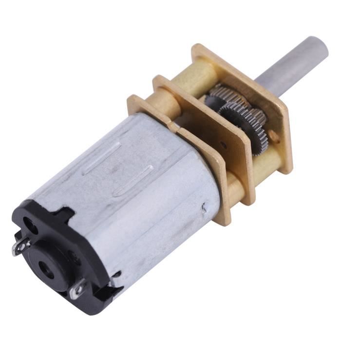 Mini Motoréducteur N20 DC 6V – Couple élevé, Engrenages Métal, 50RPM, Pour Robot DIY