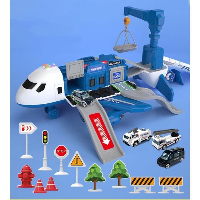 Jouet Avion Inertie JoyPlus 4 Pièces - Voiture Avion Dessin Animé Pour Enfants 1-5 Ans - Couleurs Vives - Ailes Mobiles