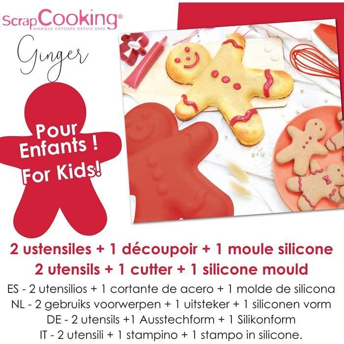 Kit pâtisserie enfants 4 ustensiles - ScrapCooking - Kit pâtisserie enfant