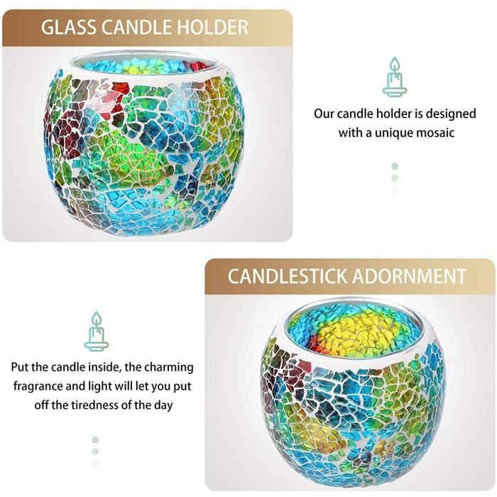 6 Cuillères à Mélanger En Verre Coloré - Long Manche - Pour Café, Cocktail, Bar - 14 Cm