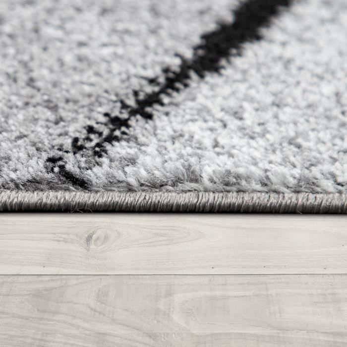 Tapis De Poil Court Carpet City Tapis à Poils Courts - Multicolore - 80 X 150 Cm - Tapis De Salon Moderne - Motif Abstrait Avec Aspect 3D - Revêtement De Sol à Poils Plats Tapis 250x300