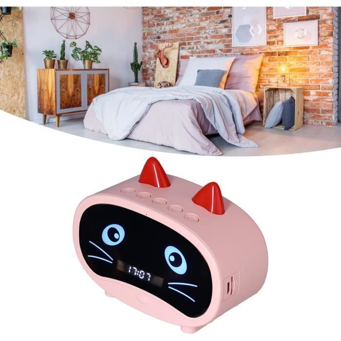 Robot IA Intelligent Blanc - Boîte à Musique Avec Réveil FM Radio, Cadeau Parfait Pour Enfants