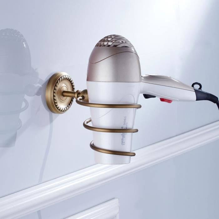 Progrès-Support de sèche-cheveux mural spatial outils soins capillaires