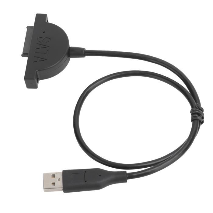 7+6 13Pin connecteur SATA lecteur DVD portable vers usb 2.0 Câble  Adaptateur