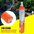 Pompe à eau solaire 320W Pompe à eau submersible Pompe à eau sale propre pour la prise d'eau dans les usines Débit 25m 5m³ / h-2